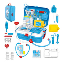 Load image into Gallery viewer, 17 Pcs Children Pretend Play Doctor Toy Set Portable Backpack Medical Kit Kids Educational Role Play Classic Toys Xmas Gifts