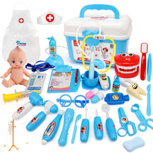Load image into Gallery viewer, 21-39PCS Children Pretend Play Doctor Nurse Toy Set Portable Suitcase Simulation Medical Kit Kids Educational Role Play Toys