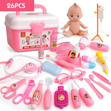 Load image into Gallery viewer, 21-39PCS Children Pretend Play Doctor Nurse Toy Set Portable Suitcase Simulation Medical Kit Kids Educational Role Play Toys