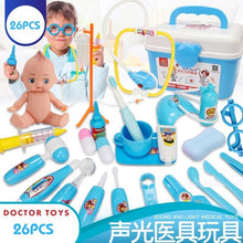 Load image into Gallery viewer, 21-39PCS Children Pretend Play Doctor Nurse Toy Set Portable Suitcase Simulation Medical Kit Kids Educational Role Play Toys
