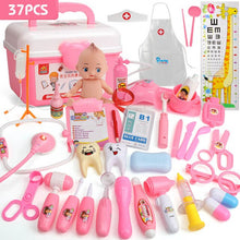 Load image into Gallery viewer, 21-39PCS Children Pretend Play Doctor Nurse Toy Set Portable Suitcase Simulation Medical Kit Kids Educational Role Play Toys