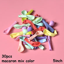 Load image into Gallery viewer, 30pcs 5 Inch Macarons Color Pastel Candy Balloons For Birthday Party Latex Round Helium Baloons