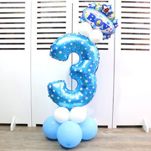 Load image into Gallery viewer, 32-inch Digital Balloon Birthday Balloons Children Number Foil Balloons Happy Birthday Party Decorations Kids Ballon Cartoon Hat