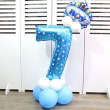 Load image into Gallery viewer, 32-inch Digital Balloon Birthday Balloons Children Number Foil Balloons Happy Birthday Party Decorations Kids Ballon Cartoon Hat