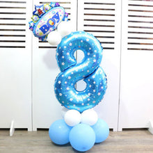 Load image into Gallery viewer, 32-inch Digital Balloon Birthday Balloons Children Number Foil Balloons Happy Birthday Party Decorations Kids Ballon Cartoon Hat