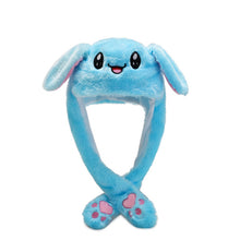 Load image into Gallery viewer, Kocozo Rabbit Hat with Moving Ears Cute Cartoon Toy Hat Airbag Kawaii Funny Toy Cap Kids Plush Toy Birthday Gift  Hat for Girls