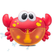Load image into Gallery viewer, Outdoor Bubble Machine Crabs&amp;Frog Music Kids Bath Toy Bathtub Soap Automatic Bubble Maker Baby Bathroom Toy for Children