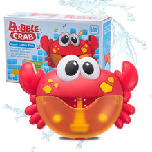 Load image into Gallery viewer, Outdoor Bubble Machine Crabs&amp;Frog Music Kids Bath Toy Bathtub Soap Automatic Bubble Maker Baby Bathroom Toy for Children