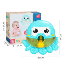 Load image into Gallery viewer, Outdoor Bubble Machine Crabs&amp;Frog Music Kids Bath Toy Bathtub Soap Automatic Bubble Maker Baby Bathroom Toy for Children