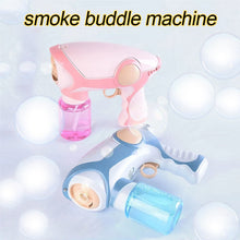 Load image into Gallery viewer, 2020 New Summer Smoke Magic Bubble Machine Electric Automatic Bubble Blower Maker Gun Birthday Gift For Kids Outdoor Toys