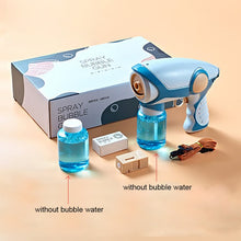 Load image into Gallery viewer, 2020 New Summer Smoke Magic Bubble Machine Electric Automatic Bubble Blower Maker Gun Birthday Gift For Kids Outdoor Toys