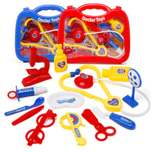 Load image into Gallery viewer, 13Pcs/set with box Children doctor toy pretend play set portable suitcase medical tool kids game play house toys