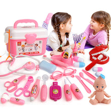 Load image into Gallery viewer, 39/21PCS Kids Play Doctor Game Toys Set Children Cosplay Doctors Vocal Light Stethoscope Toy Simulation Medical Equipment TY0332